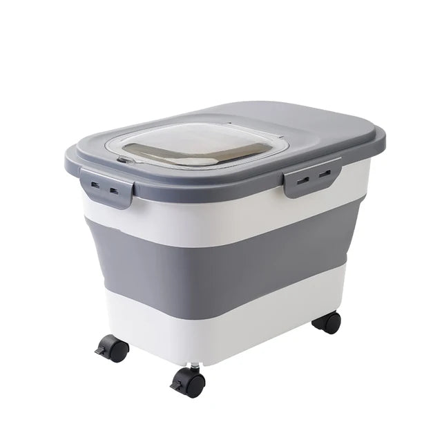 13/33LB Collapsible Cat & Dog Food Storage Container