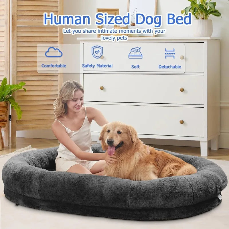 72"X48"X10" Human Dog Bed - Cozy up with your pup!