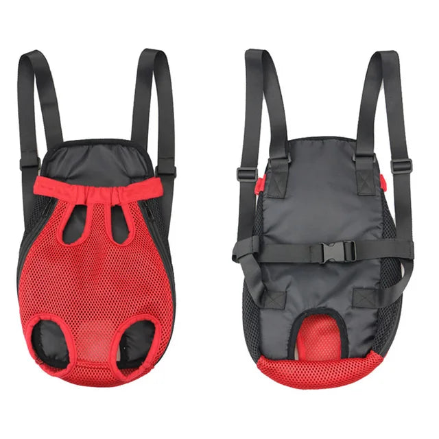 Breathable Mesh Pet Dog Backpack / Carrier Bag