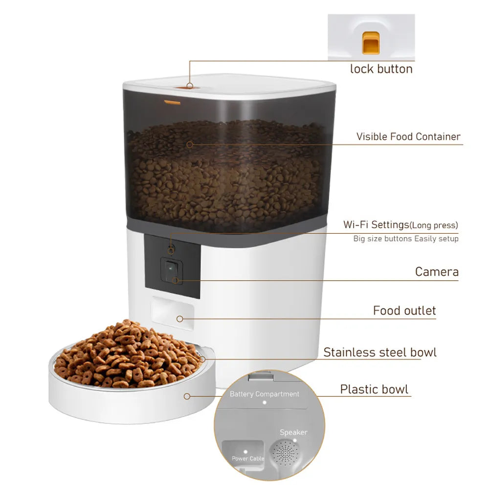 Smart APP Pet Food Automatic Dispenser