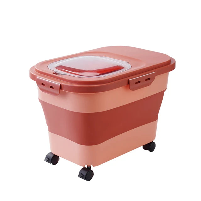 13/33LB Collapsible Cat & Dog Food Storage Container 