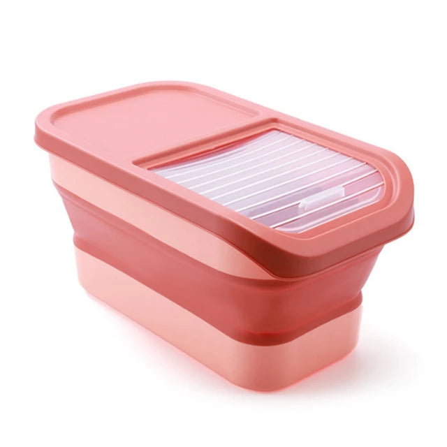 13/33LB Collapsible Cat & Dog Food Storage Container 