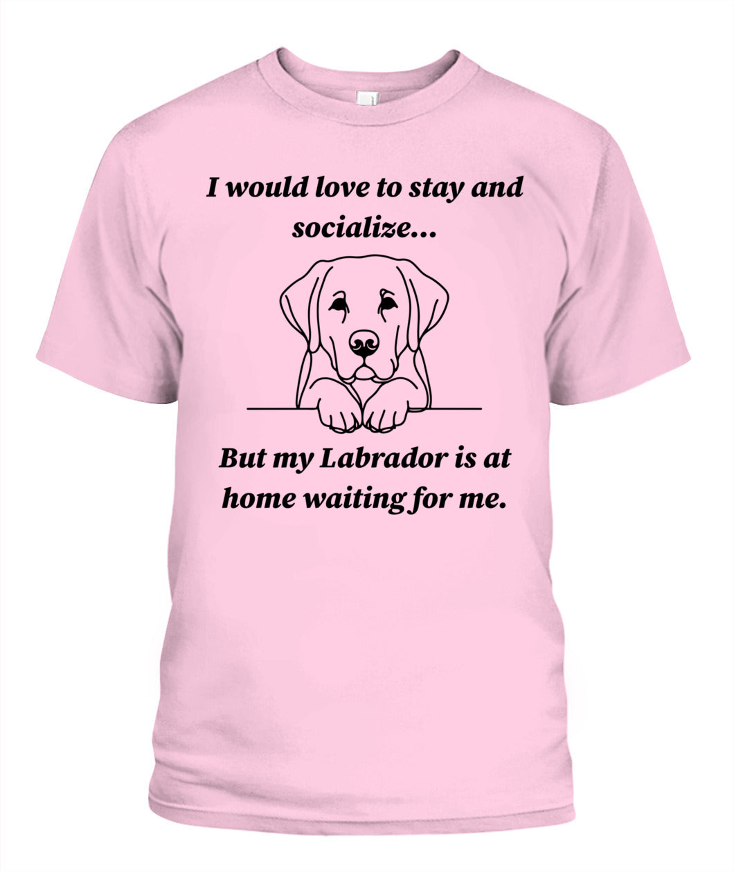 Unisex "Anti-Social" Labrador Shirt - A must for Labrador lovers!