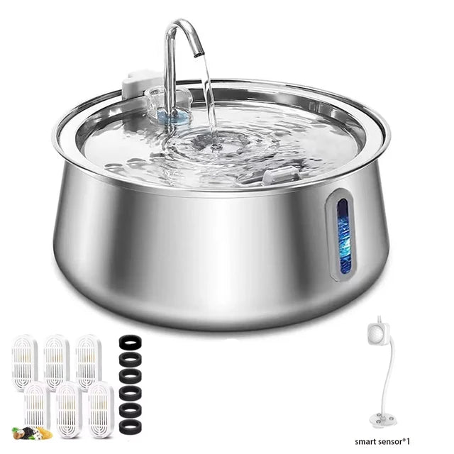 304 Stainless Steel Pet Water Fountain 