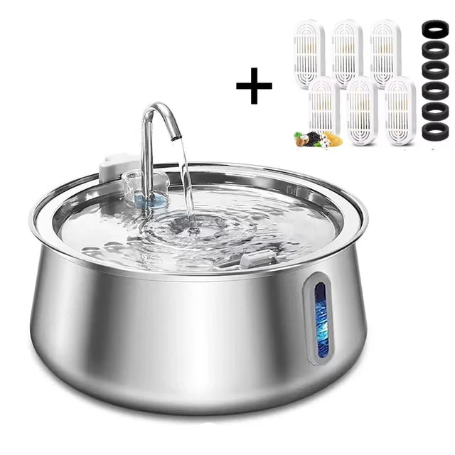 304 Stainless Steel Pet Water Fountain 