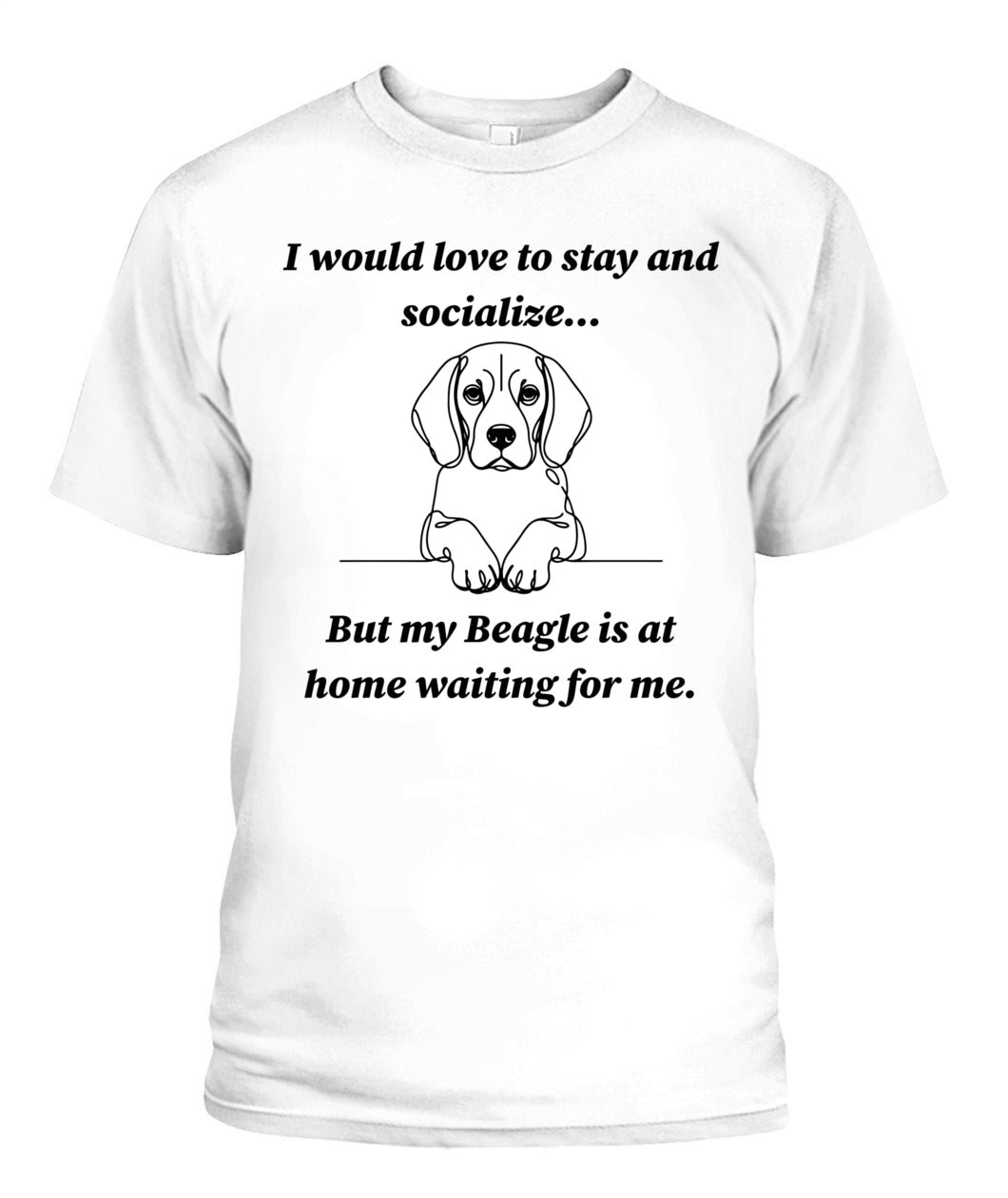 Unisex "Anti-Social" Beagle Shirt - A must for Beagle lovers!