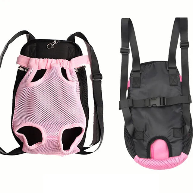 Breathable Mesh Pet Dog Backpack / Carrier Bag