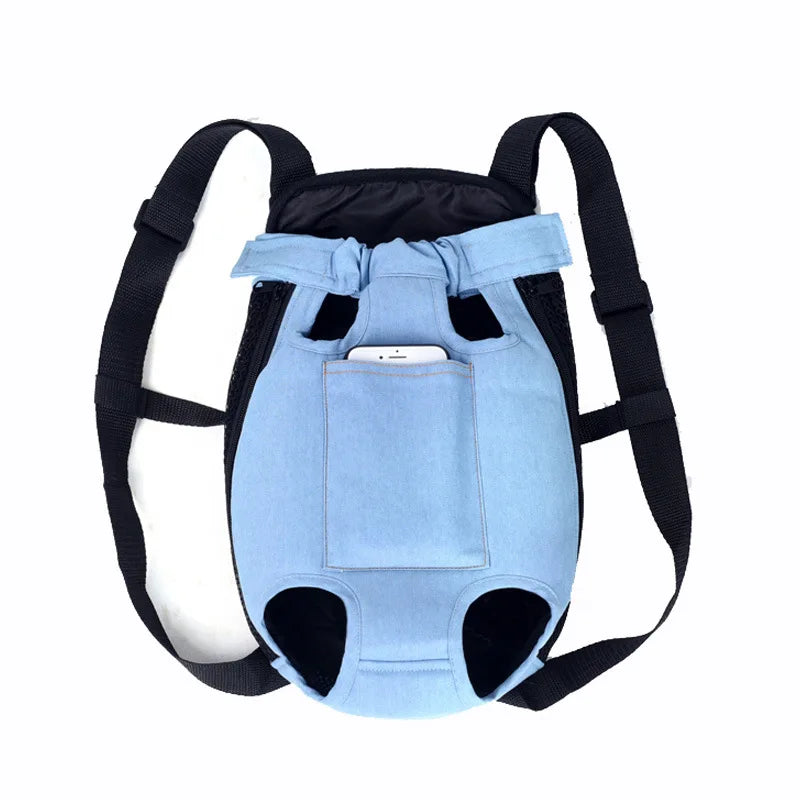 Breathable Mesh Pet Dog Backpack / Carrier Bag