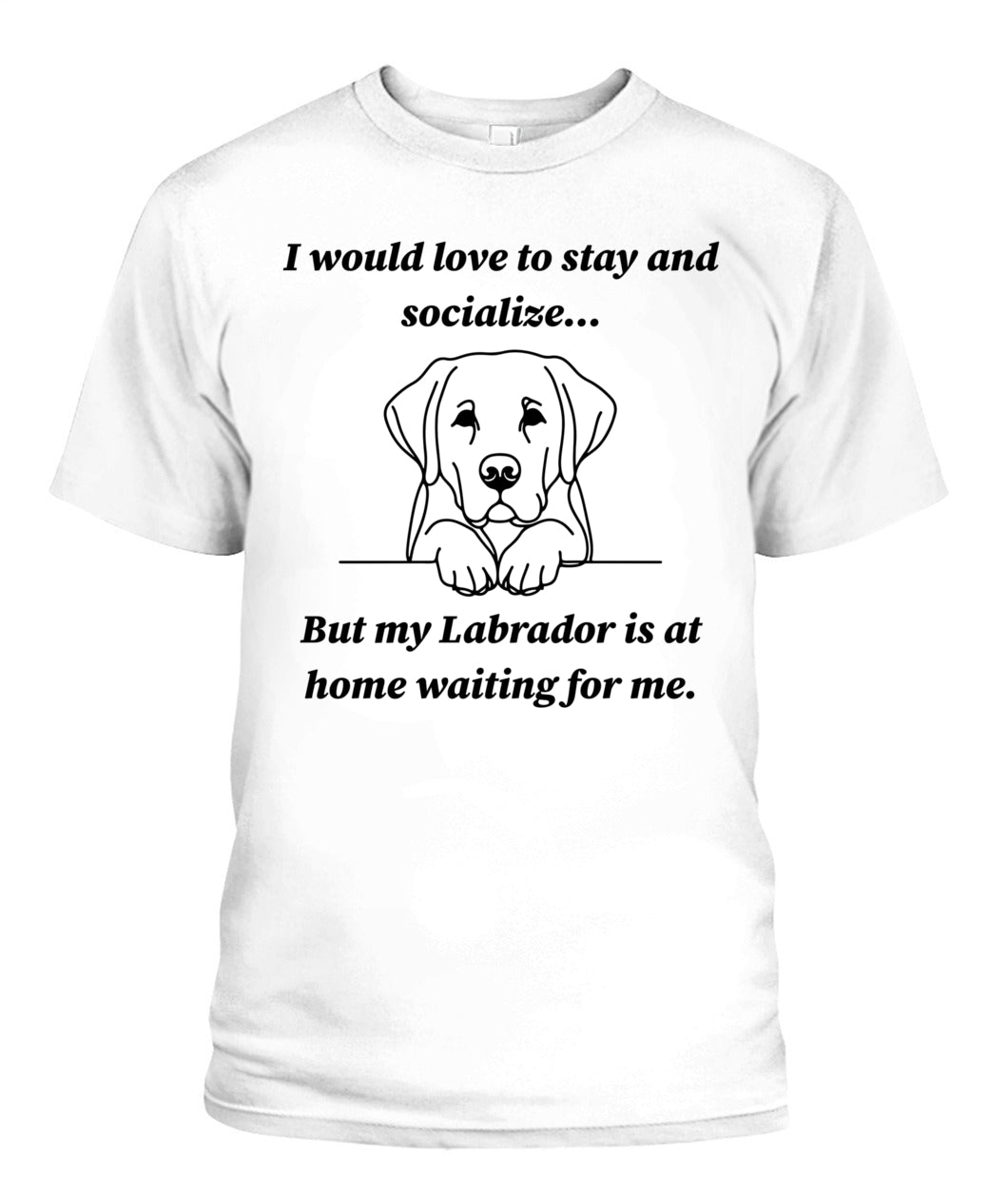 Unisex "Anti-Social" Labrador Shirt - A must for Labrador lovers!