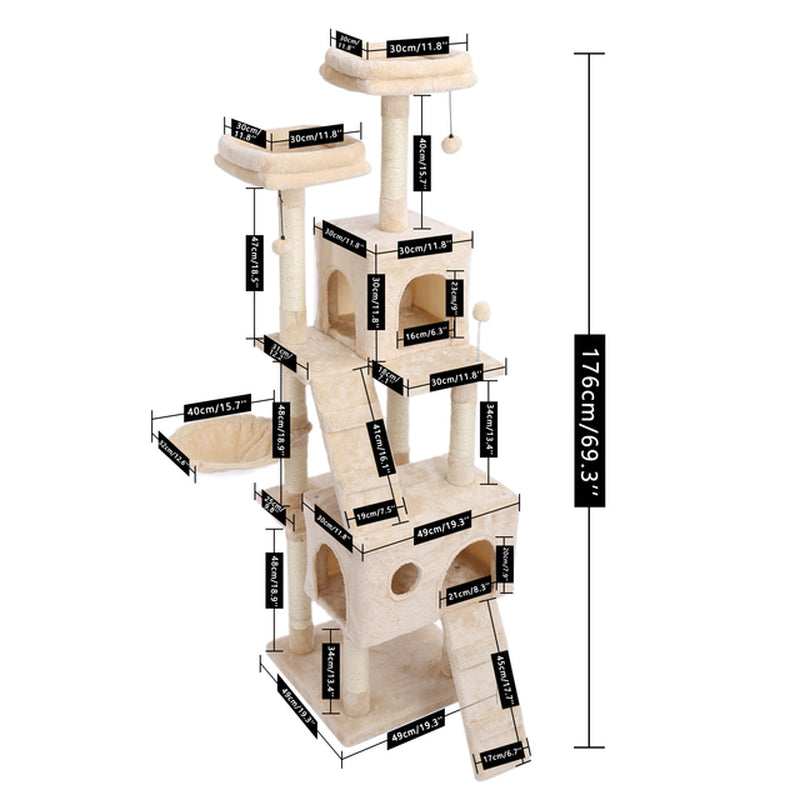 Domestic Delivery Cat Tree Luxury Cat Tower 